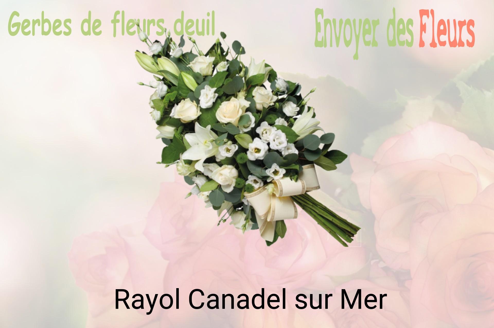 Gerbe de fleurs de deuil livrée à Rayol-Canadel-sur-Mer